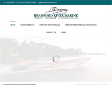 Tablet Screenshot of branfordrivermarine.com